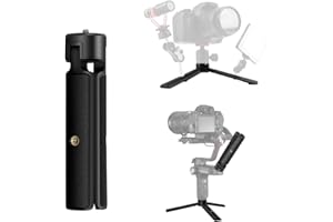 Akeipho Mini-Tischstativ für Gimbal/DSLRs, Desktop-Stativ, Ständer, Griff für DJI Ronin S/SC, Zhiyun Weebill S/Smooth, Osmo Mobile mit verlängerten 6,35 mm Schraubenlöchern