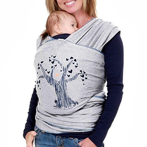 Zicac Infant Baby Kid Child Toddler Comfort Breathable Cotton Mashion Washable Stretchy Unpadded Liberty Sling Wrap Carrier Safe Waist Stool Walkers Max Load 20Kg