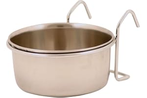 CLASSIC Pet Products Steel Hook-On Coop Cup, 600 ml