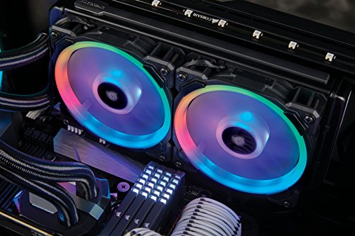 Corsair LL120 RGB Ventilador de PC  120 mm  Doble Halo RGB LED PWM  Paquete Soltero