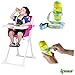 Ipow® 4 Pcs Baby Bottle Toys Safety Strap Belt Pacifier Holders for Highchair Stroller Pram
