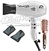 Parlux Advance Light Ionic and Ceramic Hair Dryer - White + Free Brush