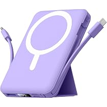 Macchiatto Power Bank Magnetico 10000mAh Con Cavi USB-C E Lightning – Ricarica Rapida 20W E Display LED Per IPhone 16/15/14/13/12