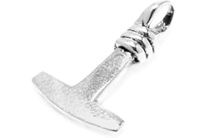Windalf Thorshammer Silber Anhänger ANSGAR 1.6 cm Mjölnir Thorhammer Wikingerschmuck 925 Sterlingsilber