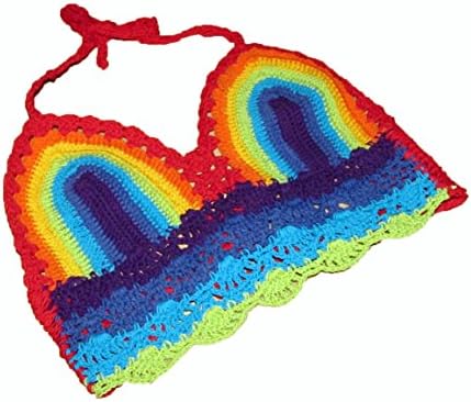 No Eye DeerWomen Crochet Lace Cami Tank Crop Bralette Top Boho Bralet Bra Beach Bikini UK