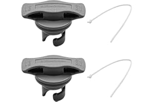 Hsthe Sea 2 Tapones de válvula de Aire para Kayak de Barco, Cubierta de válvula Inflable para Barco, Tapones de Aire en Espiral a Prueba de Polvo, Repuesto para Bote de Goma, balsa, Kayak (Gris)