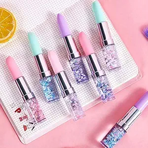 Lipstick Pens, Cute pen, cute stationary pen for kids, best gift for girls, best gift for kids (Set of 6 Pens)