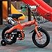 Produktbild JYXZ Freestyle Girl's Boy's Kids Kinderfahrrad Fahrrad Einstellbarer Lenkersattel Rutschfestes Hilfsrad In Größe 12" 14" 16" 18" 2 Arten, Orange, 16