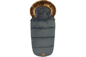 Fillikid Winterfußsack Manaslu extra warm mit Coral Fleece für Kinderwagen Buggy Sportwagen Fußsack waschbar