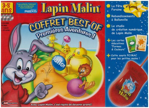 Preisvergleich Produktbild Coffret 2007 Lapin Malin 3-5 ans 3 titres + souris