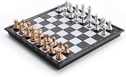 Ubor Chess Set Folding Magnetic Board Easy Carry for Kids Travel 25cm*25cm