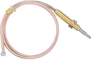 WPKD BLUEIY Universal Set Gas-Thermoelement 600mm,Gas Thermoelement Set,M8 Gewinde Heizung Sonde,für Gasöfen Kessel Wassererhitzer