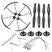 Produktbild XS809W Ersatzteile Verbesserte Motoren Hauptblatt Propeller Stoßstangen Getriebe Wellen Lager Ersatz für VISUO XS809 XS809HC XS809W XS809HW RC Quadcopter Drone