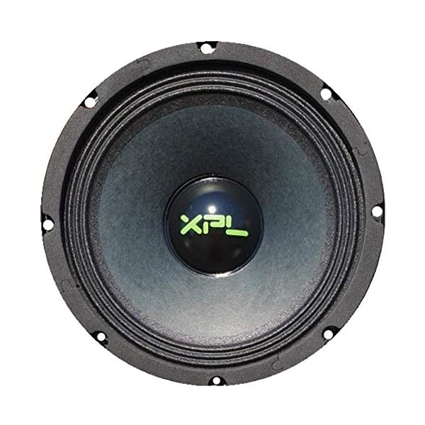 XPL XW08-403 XW08 403 Lautsprecher niedrige Mitte Diffuser tieftonlautsprecher 20,00 cm 200 mm 8" diameters 150 watt rms 300 watt impedanz von max 4 ohm 99 db Automobil Haus dj schwarzes 1 stück – Bild 3