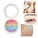 Makeup Highlighter Eyeshadow Palette Terrece Handmade Makeup Blusher Face Shimmer Powder Rainbow Color #1 with Blusher Brush