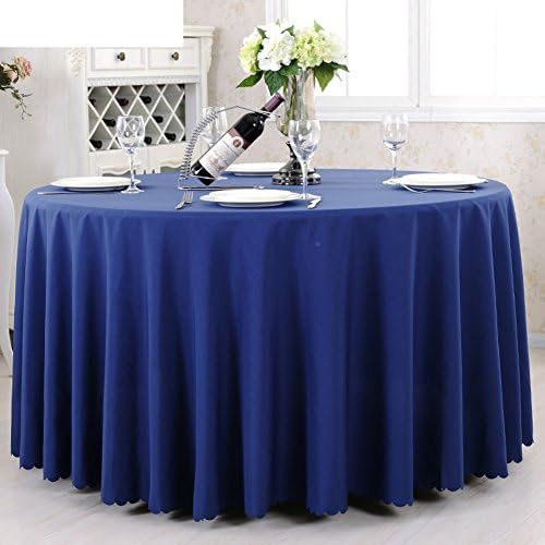 YYHSO Hotel Tablecloth,Thickened Restaurant Round Table Table Cloth,Meeting Tablecloths Wedding Banquet Table Linen Desk-G diameter260cm(102inch)