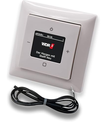 RDS Flush-mounted Radio With A Speaker Colour Aluminium (including E2 - View #8