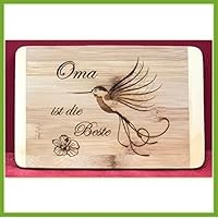 Frühstücksbrett Oma ist die Beste - Geburtstagsgeschenk - Weihnachtsgeschenk - Muttertagsgeschenk