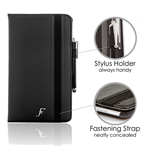 ForeFront Cases® Neue Leder Drehbar Hülle / Tasche / Case / Cover für Samsung Galaxy Tab S 10.5 T800 – Rundum-Geräteschutz und intelligente Auto-Sleep-Wake-Funktion mit 3-JAHRES-GARANTIE VON FOREFRONT CASES – inkl. Eingabestift - 5