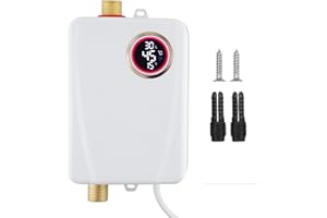 AOFESEL Scallo Idrico Elettrico Istantaneo, Scaldabagno 3500w 220 V Senza Serbatoio, 20-50 ° C, Riscaldatore Di Serbatoio Ipx4 Impermeabile Per Doccia Da Bagno
