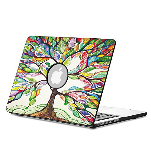 Fintie MacBook Pro 15 Retina Hülle (NO CD-ROM Drive) - Ultra Slim Hochwertige Kunstleder Coated Hard Shell Schutzhülle Tasche für Apple MacBook Pro 15.4" with Retina Display (Model A1398), Liebesbaum