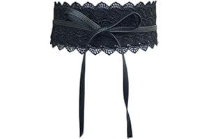 Oyccen Femmes Dentelle Large Ceintures Robe Décoration Ceinture Bowknot Sangle de Taille