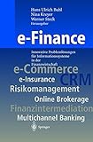 Image de e-Finance: Innovative Problemlösungen für Informationssysteme in der Finanzwirtschaft