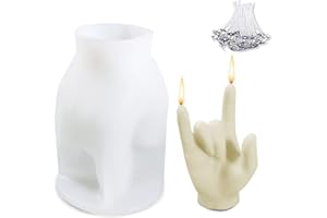 JIUZCARE Stampi per Candele Muffa del gesto della candela Candele di stampi in Silicone Gesture Candle Stampo in silicone 3D a forma Stampo Candela Gesto Gesture Candle Stampo in silicone 3D forma, I Love u