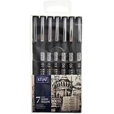 KRAF DRAWING PEN - DRAWING PEN 222 SET OF 7