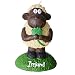 Produktbild 4”-Kerze – Seamus The Sheep mit Irland-Kleeblatt