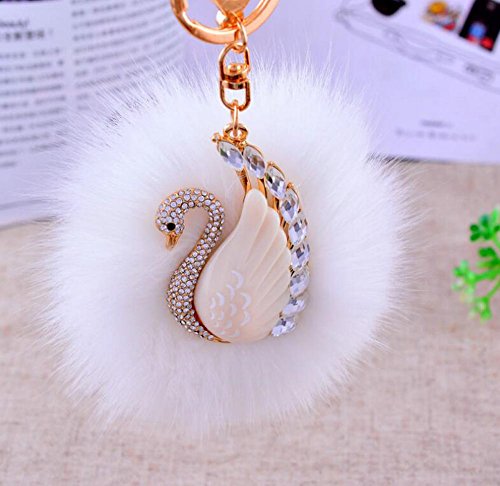 Preisvergleich Produktbild Da.Wa Schwan Modellieren Plüsch Schlüsselanhänger,14x8cm