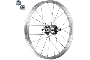 ECOVELO Bicycle Front Rim Wheel for Children/A 16 x 1.75 mm Aluminium Steel Hub Closure with Nut