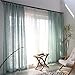 Produktbild GUOCAIRONG® Tüll Vorhänge Natürliche Nostalgische Leinen Tüll Vorhänge Flachs Material Draht Netting Gaze Wohnzimmer Balkon Fenster Schatten Home Vorhänge 1 Stk , green , 2*2.7m