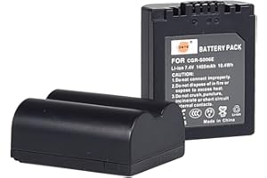 DSTE ELECTRON DSTE 2pcs CGR-S006E S006E Batería Compatible con Panasonic Lumix DMC-FZ30 DMC-FZ50 DMC-FZ28 DMC-FZ18 DMC-FZ8 DMC-FZ38 DMC-FZ35 DMC-FZ7
