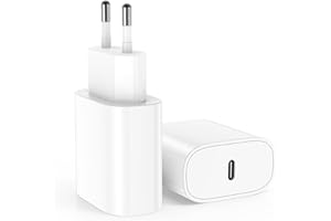 KITMINUN Caricatore USB Type C 20W, Fast Charge Presa USB C Alimentatore Caricabatterie per Apple iPhone 16/15/14/13/12/11 Pro/Pro Max/Plus/XR/SE/ipad, Charger Spina Rapido USBC Carica Spinotto Muro Ricarica