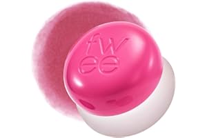fwee Blurry Pudding Pot | Airbrushed Blush & Lip, Buildable Pigment, Long-lasting, Lightweight, Easy to Blend, Natural Soft Matte Finish - Cherry (Vibrant Pink) | 0.17 oz