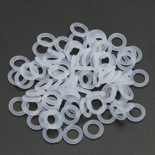 ELEGIANT 150Pcs Weiß Silikon O-Ring Tastenkappe Keycap Switch Dämpfer White Keycap Rubber O-Ring Switch Dampeners für Cherry MX Switch keyboard