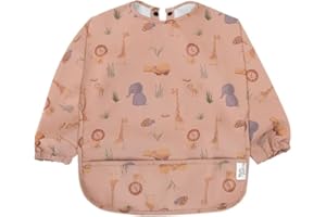 Yum Yum's Baby Coverall Silicone Weaning Bib - Waterproof, Easy Clean & Comfortable - Long Sleeve Bib for 6-12 Months - Multi-Functional Toddler Apron for Mess-Free Feeding