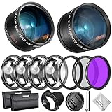 COMPATIBILIDAD: Compatible con Nikon D3400 D5600 con AF-P DX NIKKOR 18-55 mm f/3.5-5.6G VR y Sony Alpha Series A99 A7 A7III（28-70mm）A6000 A6500（16-70mm）A77 A58 A57 A65 A55 A390 A100 A33 A900 A850 A700 A500 A330 A300 A230 cámaras A200 con lentes de 18-55mm, 75-300mm f/4.5-5.6 y 50mm f/1.4