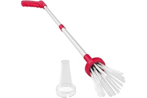 Vanwoke Attrape araignée & Multi-Insectes,Spider-Catcher,Pince pour araignée Portable en Plastique Extra Long,Rouge,pour Les cafards,Abeilles,Mouche Domestique,punaises, mante, coléoptère, Sauterelle