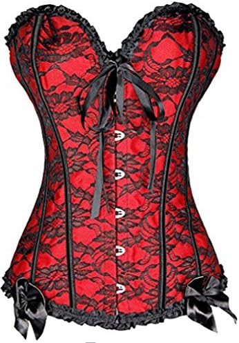 YuanYan Women's Push Up Boned Plus Size Overbust Corset Bustier Bodyshaper Top