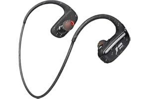 CYBORIS Casque Bluetooth sans Fil Sport,Bluetooth 5.3 IPX7 Étanche, Lecteur MP3 32GB de Mémoire Intégrée, Écouteurs Hi-FI Stéréo Écouteurs Intra-Auriculaires de Sport (Noir)