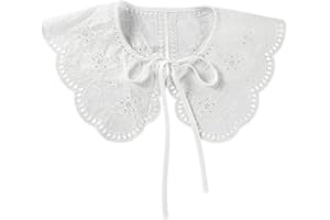 VALICLUD Cuello Falso Decorativo Media Camisa Blusa Encaje Cuello Chal Cuello Falso Mujeres
