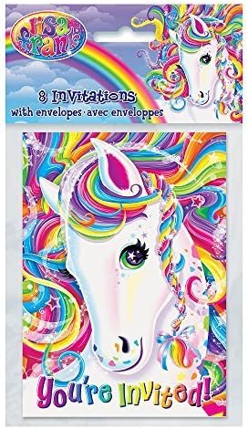 Rainbow Majesty by Lisa Frank Invitations, 8ct by Unique Party Favors