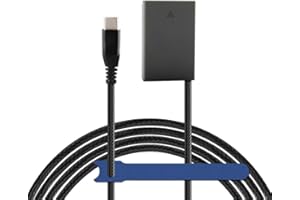 Camaisa Cmaisa Geflochtenes Kabel TYPE-C zu BLS-5 Dummy-Batterie PS-BLS5 DC Koppler für Olympus PEN E-PL2 E-PL5 E-PM2 Stylus 1 1s OM-D E-M10