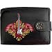 Produktbild Elektrische Gitarre rot Flügel, Herren Leder Nappa Geldbörse Portemonnaie Geldbeutel, aus weichem Leder, Musik Gedruckt Bildserie Lied image Wallet. Geschenk präsentieren electric guitar red wings