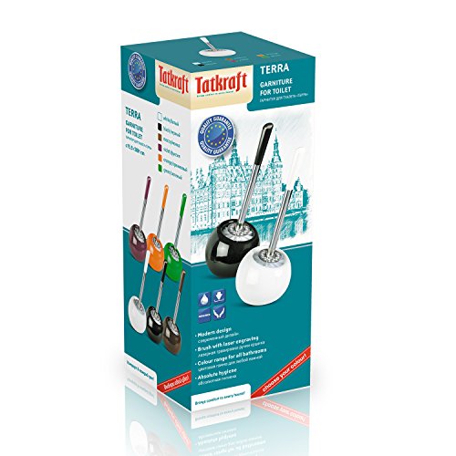 Tatkraft Terra Glasierte Keramik WC-Garnitur Orange rostsicherer Stahl - 2