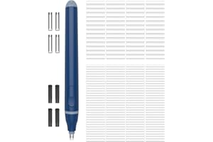 Cuteefun Electric Eraser, Electric Rubber with 220 Eraser Refills, 2 Sizes, Battery Operated, Automatic Pencil Rubber for Drawing, Ideal for Artists, Students, Sketch, Engineers, Blue