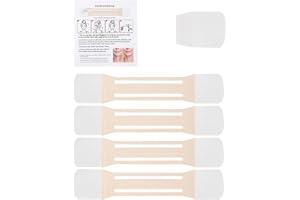 Lyreh 4pcs Bandes de Lifting pour Cou & 20pcs Patchs, Effet Liftant Raffermissant Invisible Lisse Peau en Quelques Secondes pour Femmes Cou Visage Mâchoire