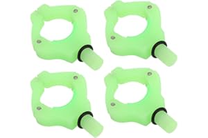 Yctze 4PCS Automatic Adjustable Magnetic Fishing Rod Tail Rest Holder, Carp Pod Butt Back Gripper Lock Accessories (Green)